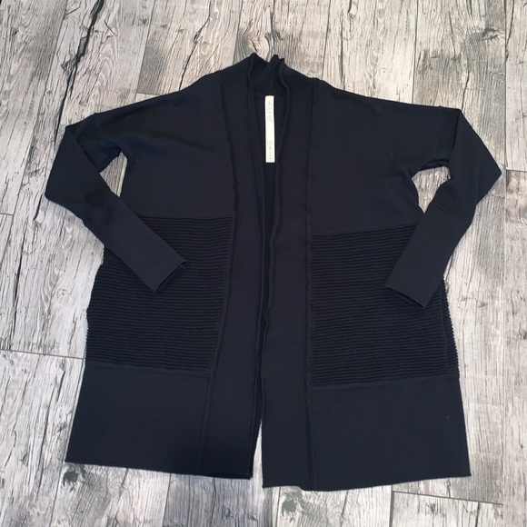 lululemon athletica Sweaters - Navy Size 4 Lululemon Sit in Lotus Cardigan